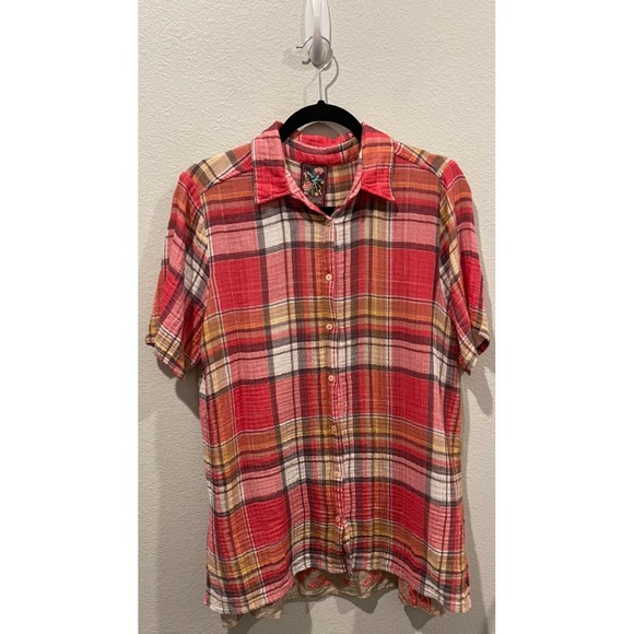 JOHNNY WAS 3J WORKSHOP Embroidered Short Sleeve Kai Scarf Tunic - Picture 2 of 5